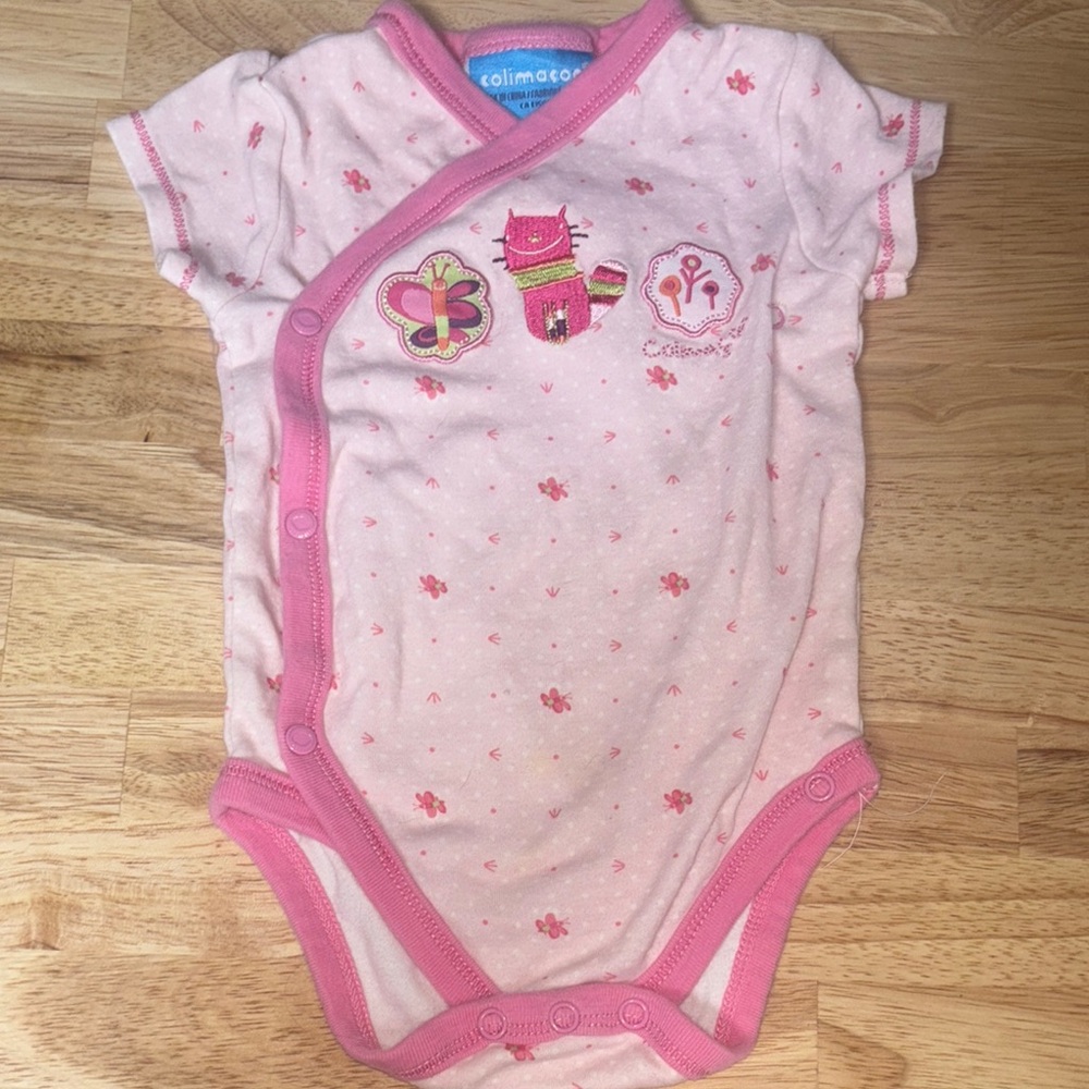 Pink Baby Girl Onesie by Colimaçon (9 Months)